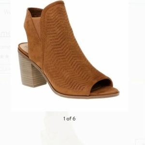 Peep toe booties  boots